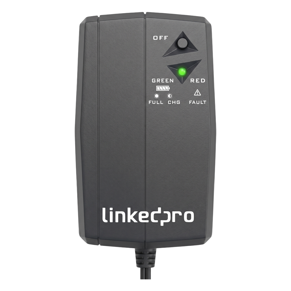 Mini UPS de CD 25 W / Entrada 120 Vca / Salida 12 Vcd / Clavija NEMA 5-15P de entrada / Batería de Litio