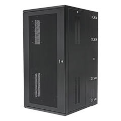 Gabinete PanZone de Montaje en Pared, de 19in, Puerta Ventilada, 26 UR, 762mm de Profundidad, Color Negro