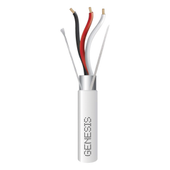 Bobina de 305 Metros (1000 Pies) de Cable 3x18 AWG / Plenum / BLINDADO / Tipo FPLP, CMP, CL3P / Color Natural / Para Aplicaciones en Sistemas de Seguridad, Audio, Control y Otras Aplicaciones