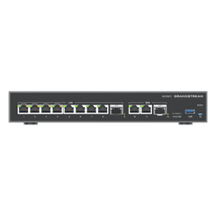 4 en 1: Firewall Nueva Generación, Router, PBX IP /Switch 10 Puertos Gigabit (4 PoE +) / 2 Puertos SFP 2.5 Gigabit / 3 puertos WAN fijos