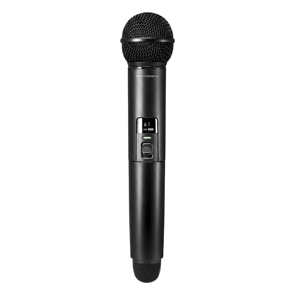 Transmisor Handheld Inalámbrico Digital | 2.4 GHz | 24-bit 48 kHz | Cápsula Dinámica Cardioide | Pantalla OLED | Encriptación AES128
