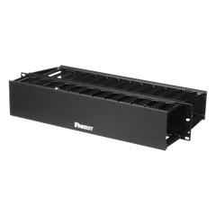 Organizador de Cables Horizontal PatchLink, Doble (Frontal y Posterior), Para Rack de 19in, 2UR