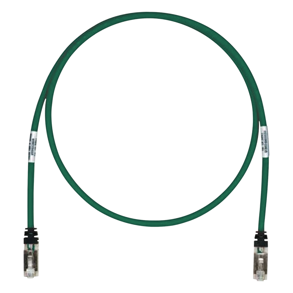 Patch Cord Cat6A, Blindado S/FTP, CM/LS0H, 6.1 Metros (20 Pies), Color Verde