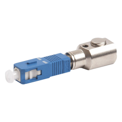 Adaptador de Fibra Óptica Desnuda para Realizar Mediciones y Pruebas en Hilos de Fibra sin Conector