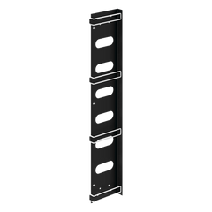 Organizador de Cables Vertical / Acero / Negro / Para Gabinetes Sísmicos / Kit 3 Piezas / Incluye 10 Envolturas Velcro 8 pulg (203 mm)