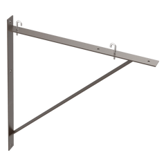 Kit de Soporte Triangular a Pared / Para Escalerillas de 15, 18 y 24 in (381, 457 y 610 mm) / Acero al Carbono Suave / Acabado en Polvo RAL 9005 / Incluye J-Bolt Kit / Espesor 5 mm