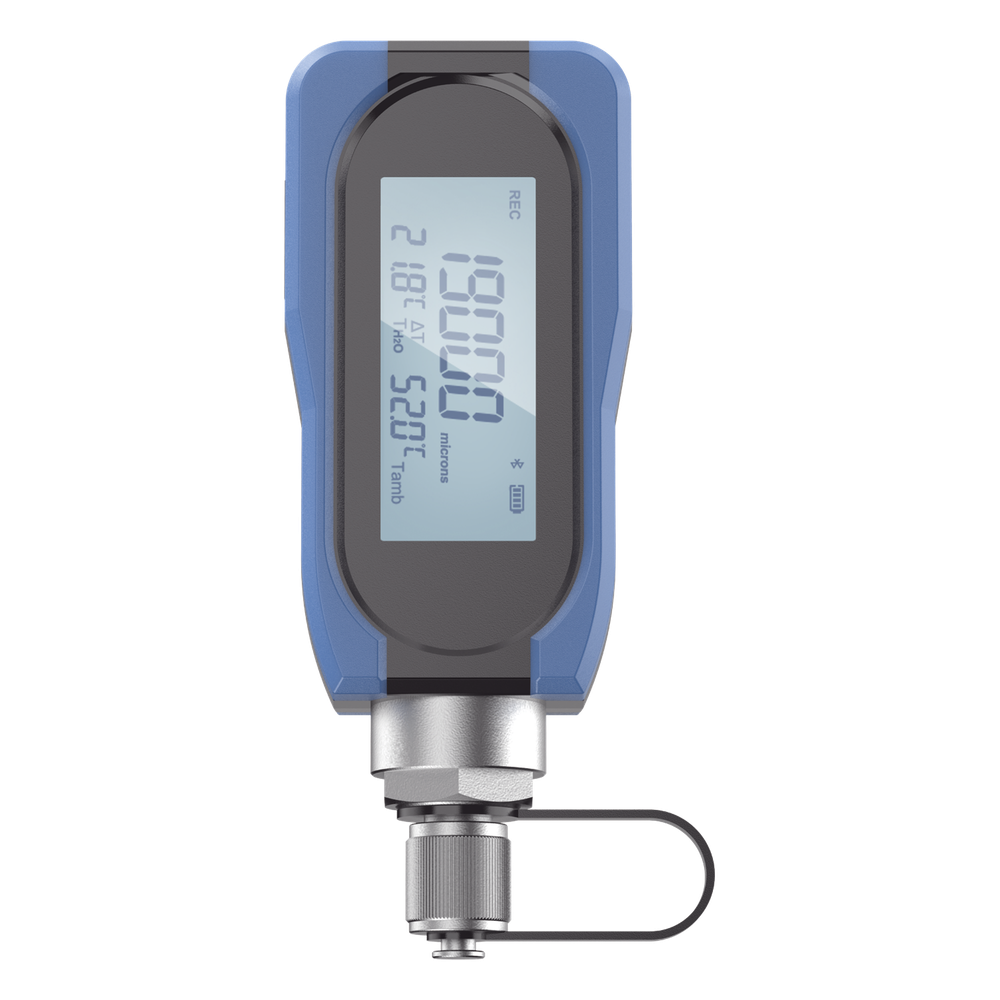 Medidor de Vacío Digital VDA1 / 0-19000 Micrones / Precisión ±10% / Pantalla LCD Grande / USB Tipo C Recargable / Detección Inteligente H₂O / Multitud de Unidades de Medida