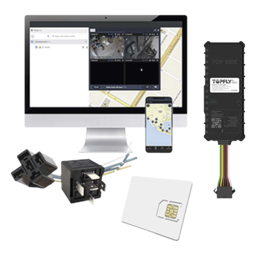 Kit Dispositivo TLW26BL para localización para vehículos / Conectividad 4G LTE y BLE 5.0 / Diferentes tipos de notificaciones / Corte y restablecimiento de energía / Relay + EPCOMGPSCODE + SIM500MB2Y