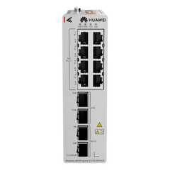 Switch Industrial eKit / 8 Puertos PoE+ Gigabit + 2 SFP + 2 SFP+ / Montaje en Riel DIN / Fuente Redundante 1+1 : 54 a 57 VCD / Libre de licenciamiento / Gestión gratuita desde la Nube / Presupuesto PoE 220 W