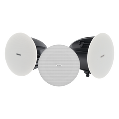 Kit Altavoz principal y 2 bocinas secundarias / No requiere amplificador | Bluetooth | Solo alimenta la principal | Hik-Connect | 10 Watts | Musical Ambiental | Voceo | Calendarización de audios