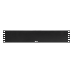 Tapa Ciega Para Rack Estándar de 19in, Plano, de Acero, 2UR, Color Negro