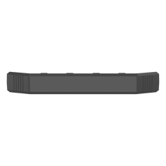 Unión Recta Para Canaleta de Piso AFR4BCBL6, Material PVC Rígido, Color Negro