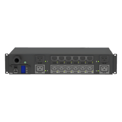 PDU G5 Monitoreable y Switchable (MS) para Distribución de Energía, Enchufe de Entrada NEMA L6-30P, Con 12 Salidas C13 y 4 Salidas C19, Horizontal 19in, 208 Vca, 30 Amp, 2UR