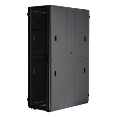 Gabinete FlexFusion™ XGL (Light) para Centros de Datos, 48 UR, 800 mm de Ancho, 1070 mm de Profundidad, Fabricado en Acero, Color Negro
