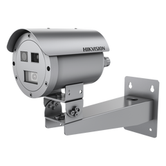 Bala IP Térmica Dual / Termico 7 mm (256 X 192) + Óptico 4 mm (4 MP) / Termométrica / Detección de Temperatura / IP68 / 30 mts IR / Antiexplosión / Anticorrosión