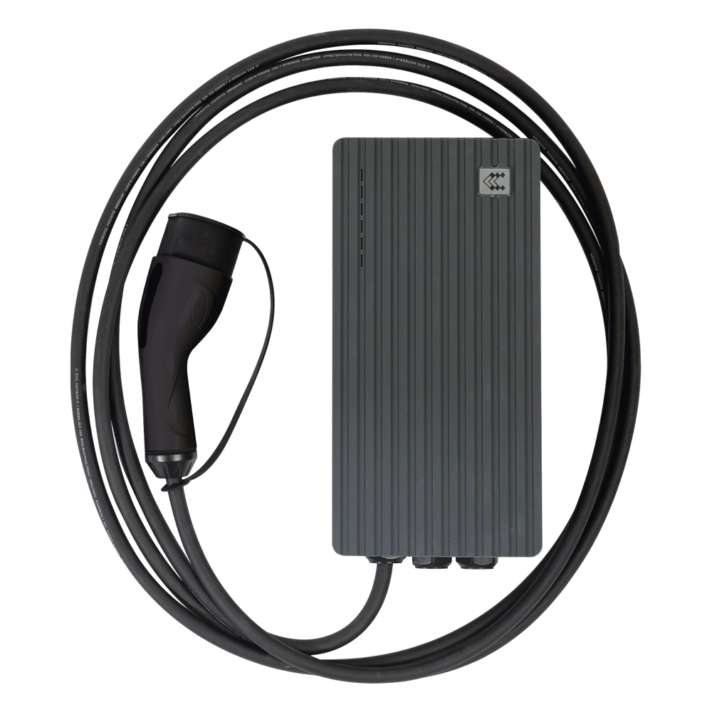 Estación de Carga para Vehículos Eléctricos con Conector Tipo 1 (SAE J1772), 220Vca con Potencia de Salida de 7.4kW (32A / bifásica)