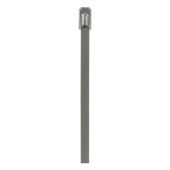 Cincho PanSteel de Acero Inoxidable Tipo 304, 201mm largo x 4.6mm ancho, Color Metálico, Paquete de 100pz