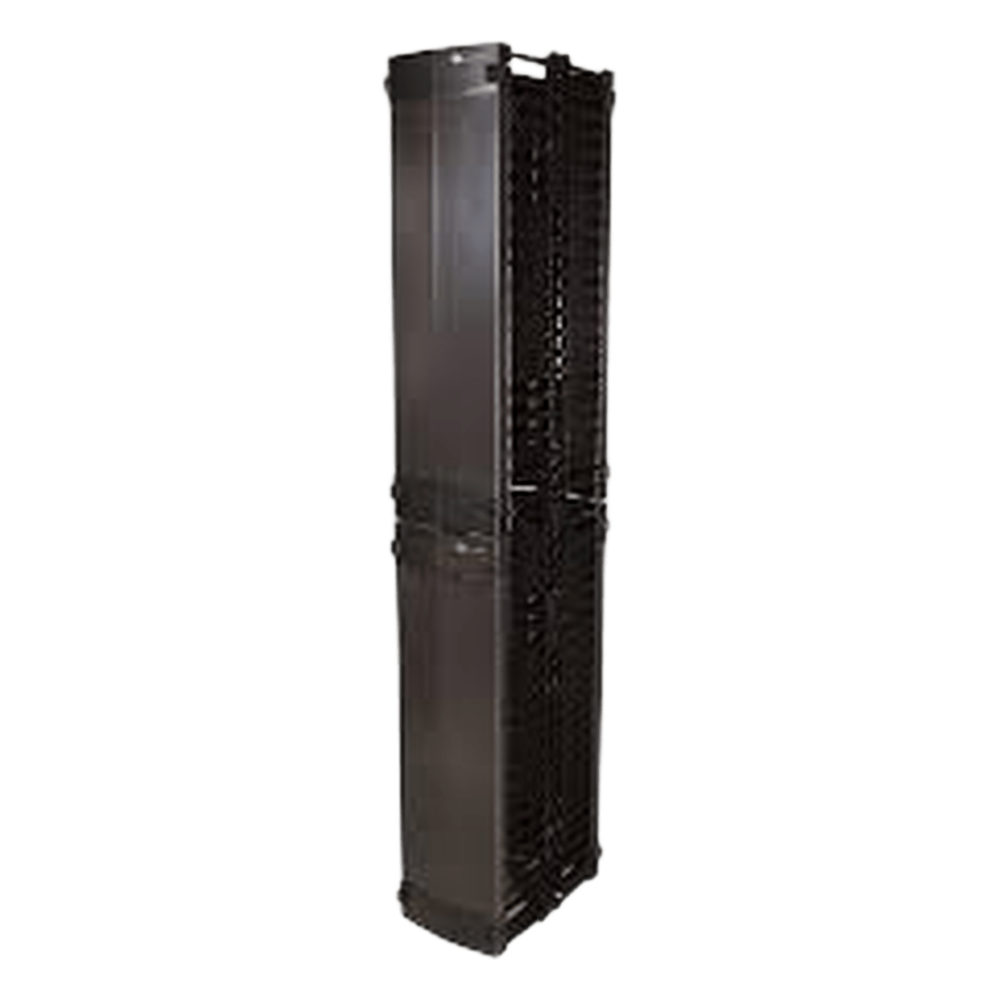 Organizador Value Vertical Doble de 45UR, Fabricado en Acero Laminado en Frio, 6in (152mm) de Ancho
