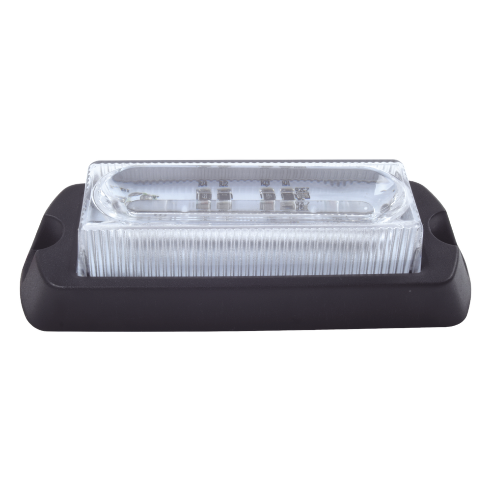Luz Auxiliar Ultra Brillante X13 de 4 LEDs, Color Azul, con mica transparente