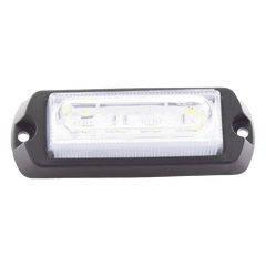 Luz Auxiliar Ultra Brillante de 8 LED, color Ámbar / Claro , con mica transparente.