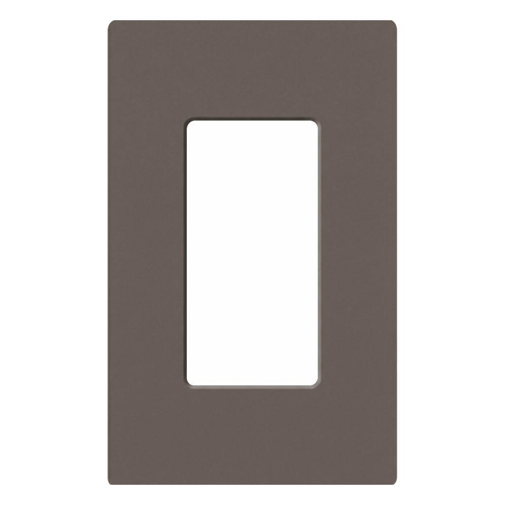 Placa de pared 1 espacio sin tornillos visibles, línea Claro Satin Colors, para atenuadores, apagadores y controles Pico