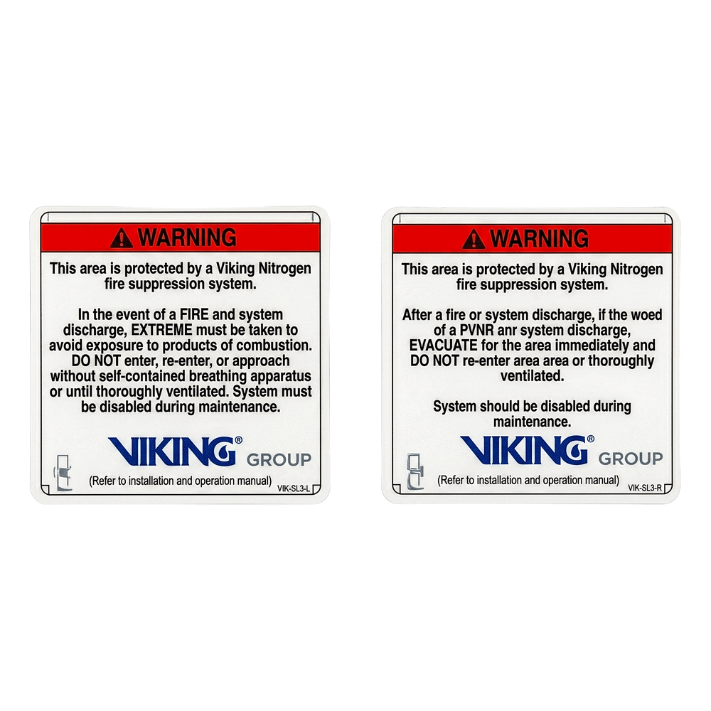 Señalamiento de Advertencia Exterior Nitrogeno | Sistemas de Extinción Oxeo