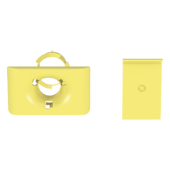 Accesorio de Salida a Tubo De 1.5 in (38 mm), Para Canaletas FiberRunner 4X4, 6X4, o 12X4, Color Amarillo
