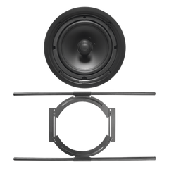 KIT de Bocina de Techo TruAudio de 8in PP8 con Soporte de Acero Rígido para Techos Suspendidos