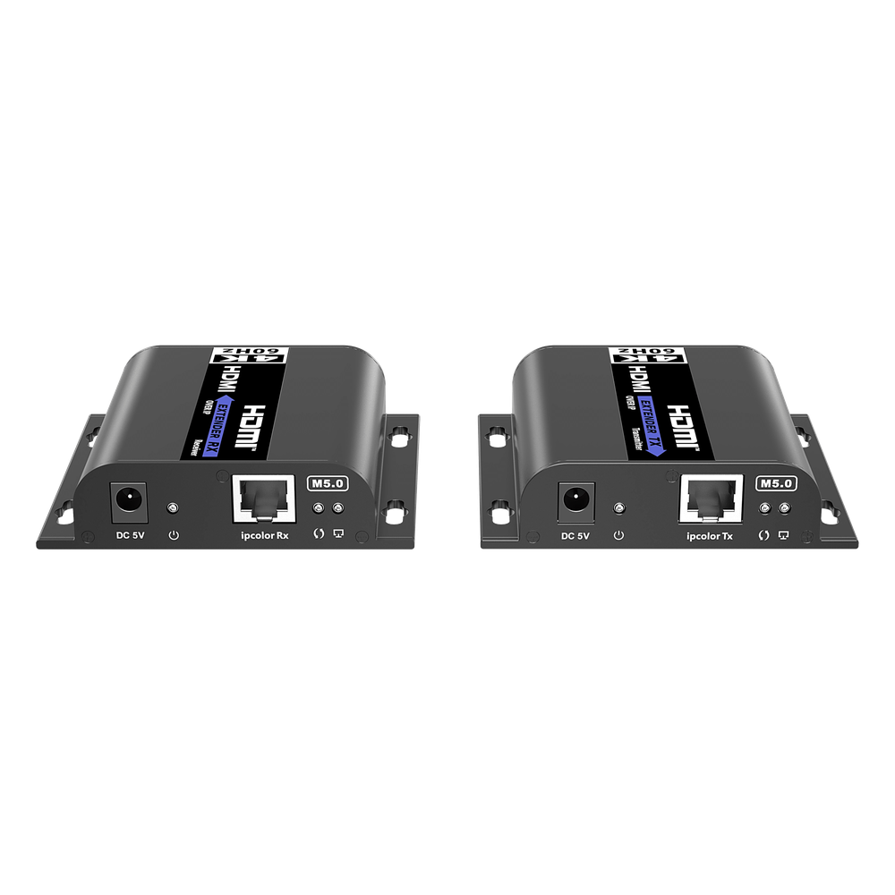 Kit Extensor HDMI | AV sobre IP | 4K@60Hz | 120 m | HDMI 2.0 | HDCP 2.2 | 18 Gbps | Conexión 1:1 , 1:N, N:1 , N:N | Compatible con App iMMS