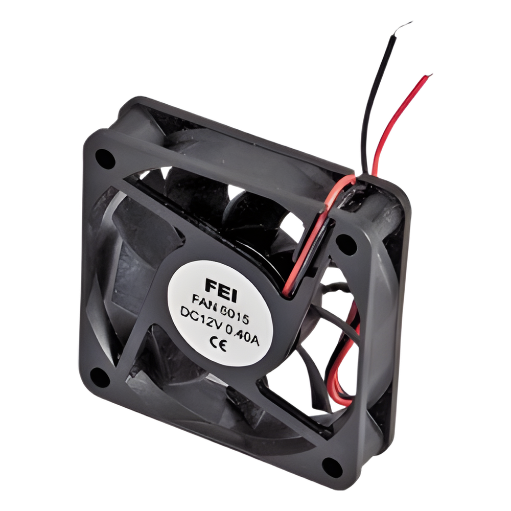 Ventilador Anticondensante Axial Cuadrado, 60x60x25 mm, 24 Vcc, 4500 RPM, 2.9 W, 0.12 A, Flujo de Aire de 25.0 CFM, Unión Sellada.