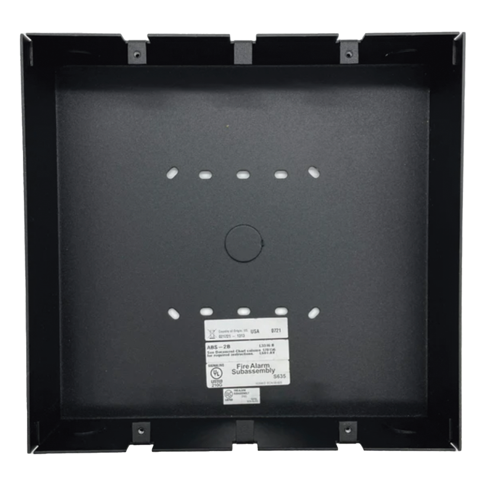 Caja de montaje en superficie para anunciador de red NCD, color negro