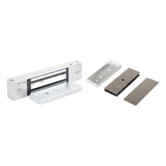 Kit Para Control de Acceso Incluye Chapa Magnética de 1200 Lbs / Montaje En "U" Para Puerta de Cristal /  Uso Interior / Certificación UL