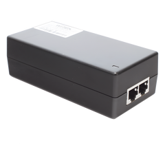 Inyector Hi-PoE 60 W Gigabit / Alimenta Equipos PoE 802.3 af Hasta 15W - PoE at Hasta 30W - PoE bt Hasta 60W / Instalación Para Interior / Alcance de Hasta 100 metros / Plug and Play / No se Necesita Configurar
