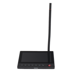 Micrófono IP | No requiere amplificador | 12 VCD | Pantalla Touch 7" | Transmisión en Tiempo Real | Integración con HikCentral Professional