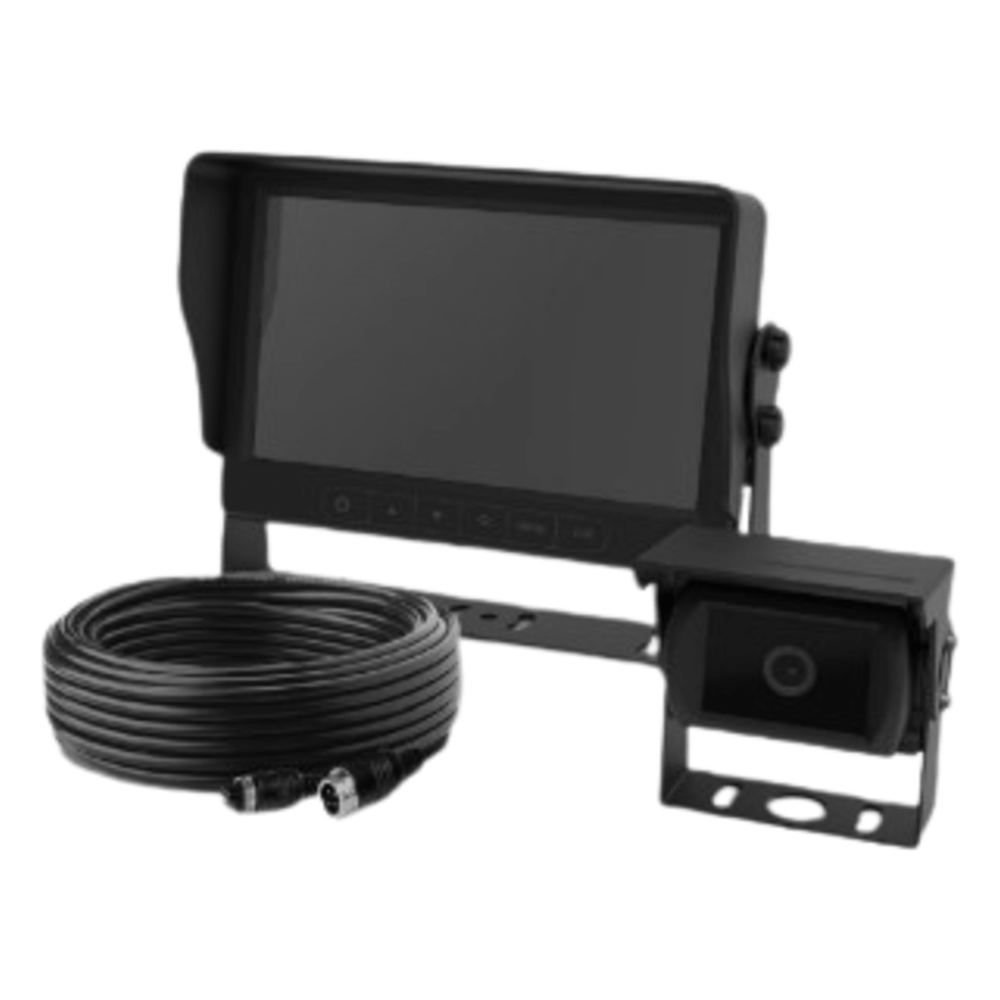 Cámara de Reversa Alámbrica y Monitor para Vehículos de Trabajo y Montacargas con Inteligencia IA Para la Detección de Peatones