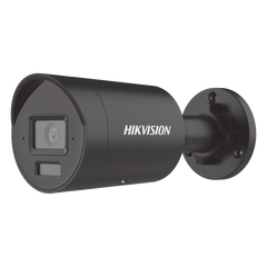 [Dual Light + 2 Micrófonos Integrados] Bala IP 4 Megapixel / Color Negro / Lente 2.8 mm / 40 mts Luz Blanca + 40 mts IR / ACUSENSE / Exterior IP67 / WDR 120 dB / PoE / ONVIF / Micro SD / Metal / ACUSEEK