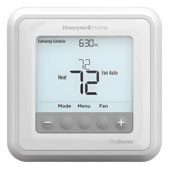 Termostato programable de 7 días para sistemas de hasta 3H/2C bomba de calor o 2H/2C convencional, serie T6 Pro