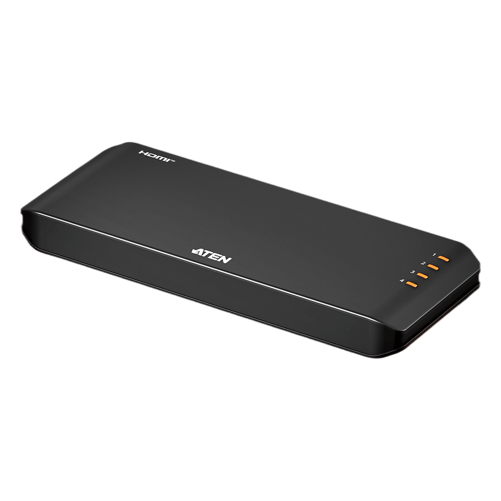 4-Port True 4K HDMI Splitter Essentials | 1 Entrada 4 Salidas HDMI | True 4K 3840 x 2160 @ 60Hz 4:4:4 | HDR10+ | HDCP 2.2 | EDID Sync | 18 Gbps | USB-C Alimentación | Plástico