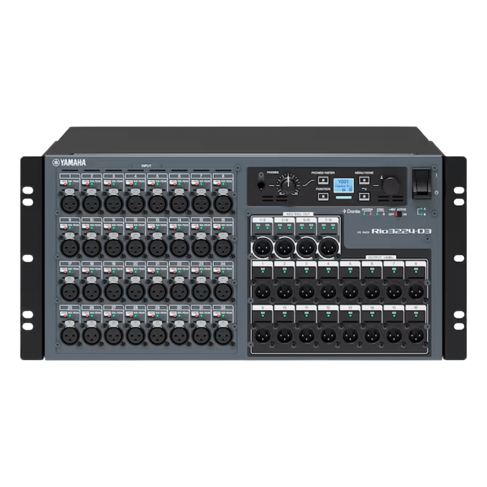 RACK DE EXPANSION E/S PARA CONSOLA DE AUDIO 32 IN X 24 OUT, DANTE