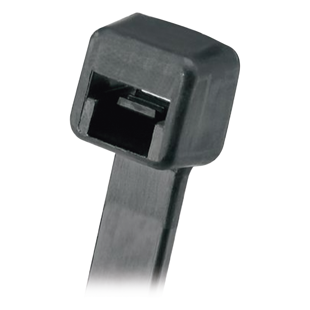 Cincho de Nylon 6.6, 203mm largo x 3.6mm ancho, Color Negro. Paquete de 1000 Piezas
