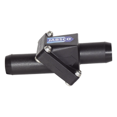 Válvula anti retorno en linea para mangueras de 1 pulgadas.