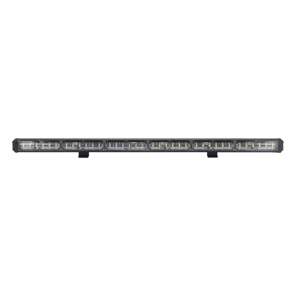 Barra de luz de advertencia de 6 Módulos de 6 LED, 30 Pulgadas, Ámbar/Claro