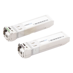 Transceptores Ópticos Bidireccionales SFP+ (Mini-Gbic) / Monomodo 1270 & 1330 nm / 10 Gbps / 10GBASE-BX / Conector LC/UPC Simplex / DDM / Hasta 3 km / 2 Piezas