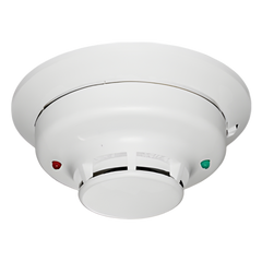 Detector fotoeléctrico de humo convencional de 2 hilos con LED bicolor y compensación automática de sensibilidad