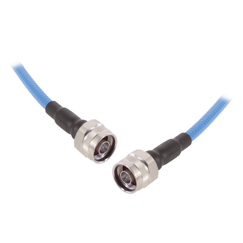Cable Flex SSP-250-LLPL (1/4 Diam.) de 1 Metro (3.28 Pies), Bajo PIM (?-155 dBc), Conectores N Macho a N Macho, 0-6 GHz.