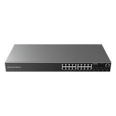 Switch Gigabit Administrable / 16 puertos 10/100/1000 Mbps + 4 Puertos SFP Uplink / Compatible con GWN Cloud.