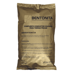Bentonita, Compuesto Conductor Coloidal para Tierras Físicas, Saco con 20 Kgr.