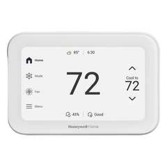 Termostato inteligente con pantalla táctil de 5 pulgadas, control de calidad de aire (IAQ), hasta 4H/2C bomba de calor, Wi-Fi, Bluetooth y Matter, color blanco