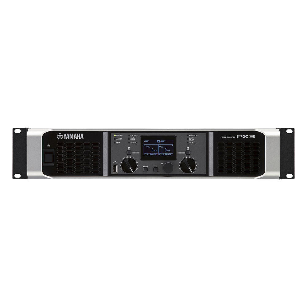 Amplificador de audio Clase D | 300 W x 2 a 8&Omega; | 500 W x 2 a 4&Omega;. | Baja Impedancia | Procesamiento Inteligente