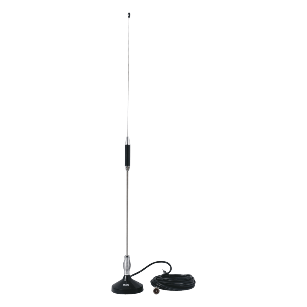 Antena Móvil para Rango de Frecuencia de Banda Civil (CB) 26.960 - 27.400 MHz.